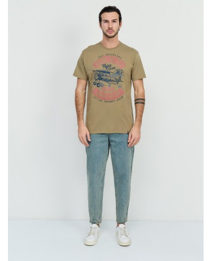 футболка мужская хаки