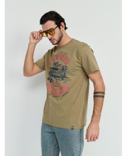 футболка мужская хаки