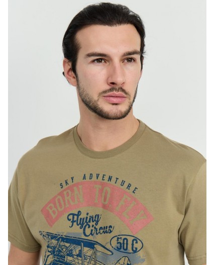 футболка мужская хаки