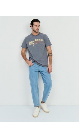 футболка мужская темно-серый меланж