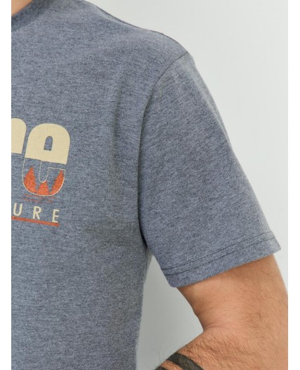 футболка мужская темно-серый меланж