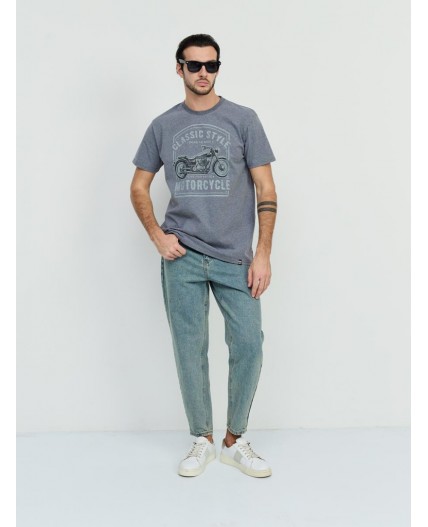 футболка мужская темно-серый меланж