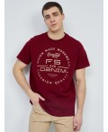 футболка мужская темно-бордовый