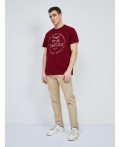 футболка мужская темно-бордовый