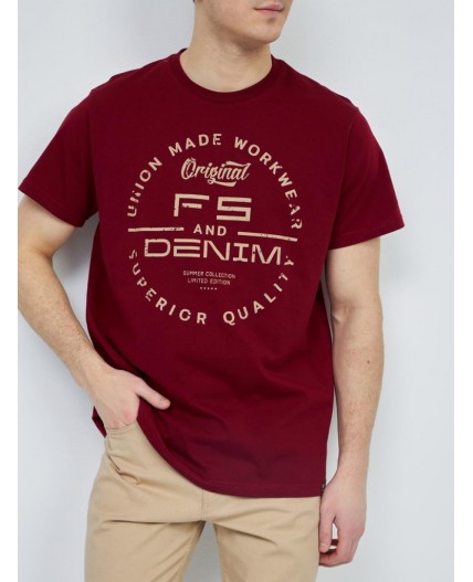 футболка мужская темно-бордовый
