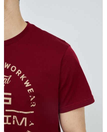 футболка мужская темно-бордовый