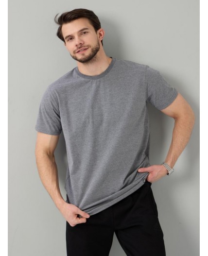 футболка мужская темно-серый меланж