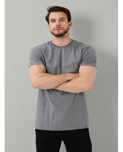 футболка мужская темно-серый меланж