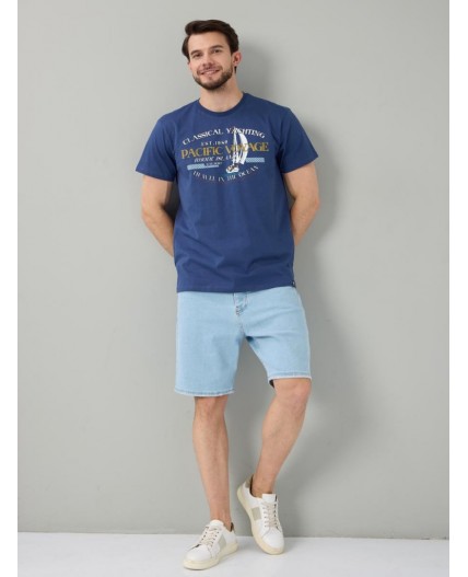 футболка мужская синий