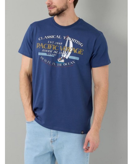 футболка мужская синий