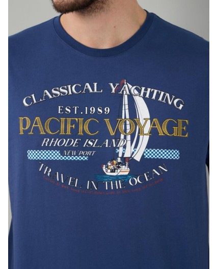 футболка мужская синий