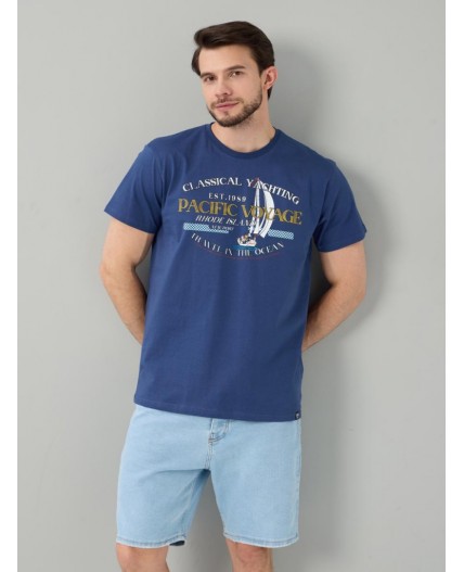 футболка мужская синий