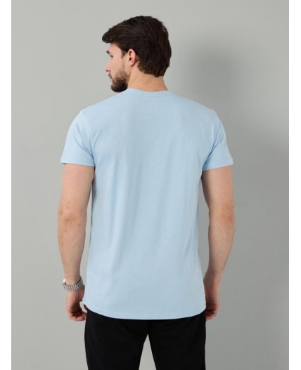 футболка мужская приглушенный голубой
