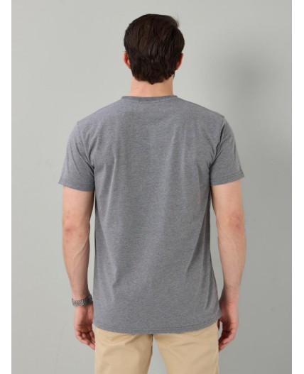 футболка мужская темно-серый меланж