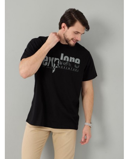 футболка мужская черный