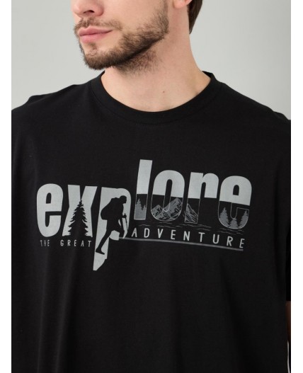 футболка мужская черный