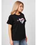 футболка женская черный