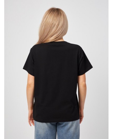 футболка женская черный