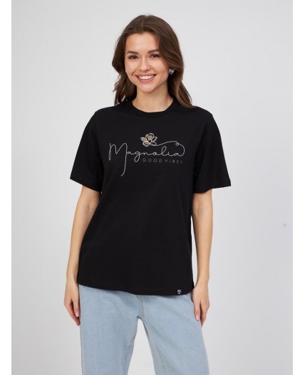 футболка женская черный