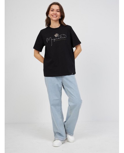 футболка женская черный