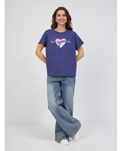 футболка женская чернильный