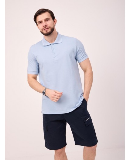 поло мужское голубой