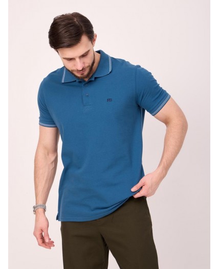 поло мужское морской