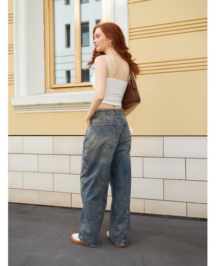 джинсы женские стирка средняя