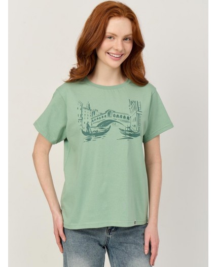 футболка женская зеленый