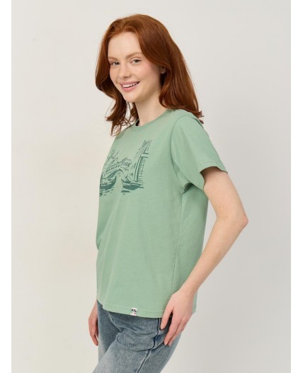 футболка женская зеленый