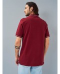 поло мужское темно-бордовый