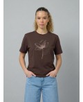футболка женская шоколадный