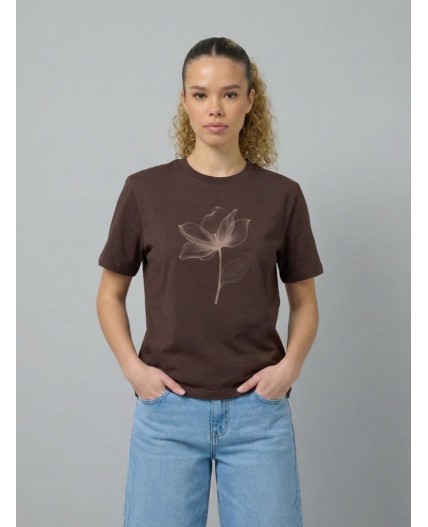 футболка женская шоколадный