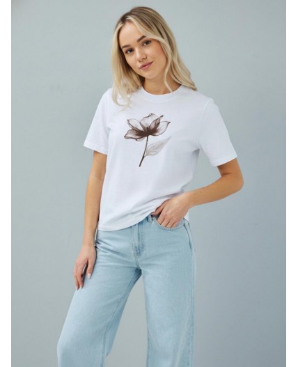 футболка женская белый