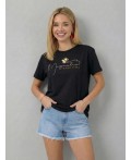 футболка женская черный