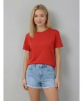 футболка женская красный