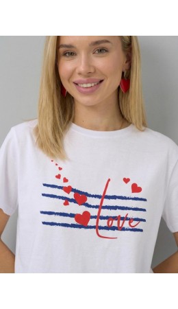 футболка женская белый