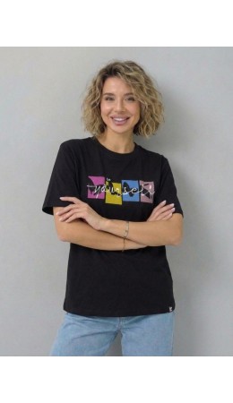 футболка женская черный