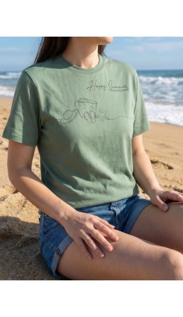 футболка женская зеленый