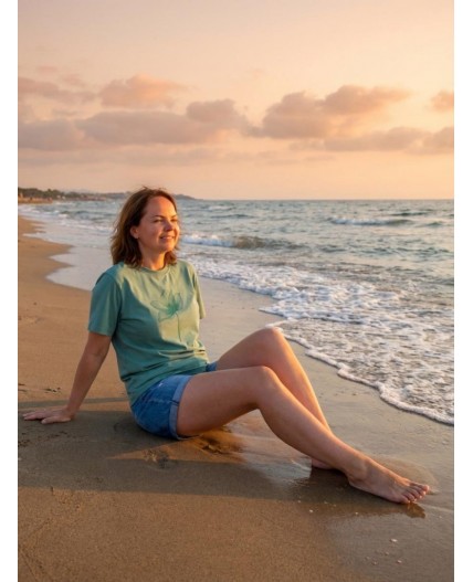 футболка женская зеленый