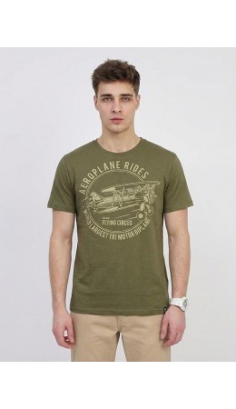 футболка мужская хаки