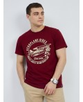 футболка мужская темно-бордовый