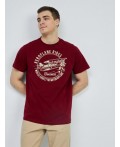 футболка мужская темно-бордовый
