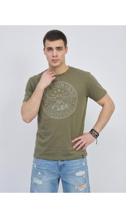 футболка мужская хаки