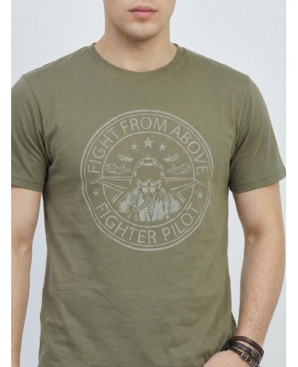 футболка мужская хаки