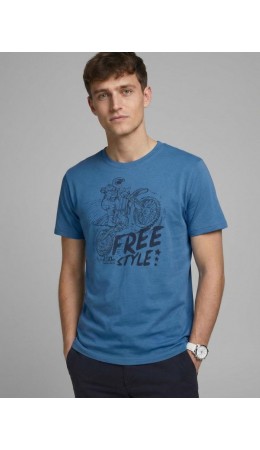 футболка мужская индиго