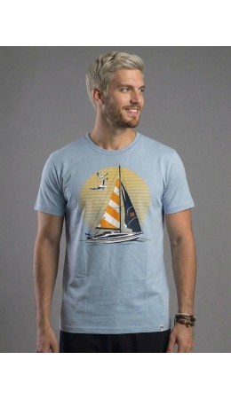 футболка мужская пастельно-голубой