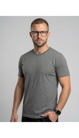 футболка мужская темно-серый меланж