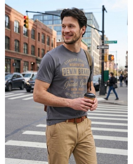 футболка мужская графитовый