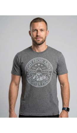 футболка мужская темно-серый меланж